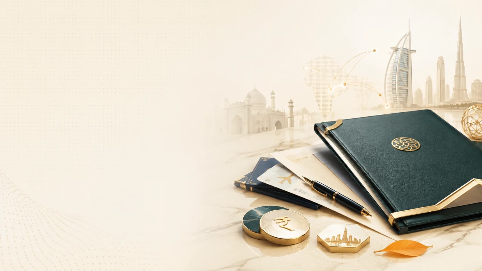 Illustration representing business setup in Dubai for Indian entrepreneurs
