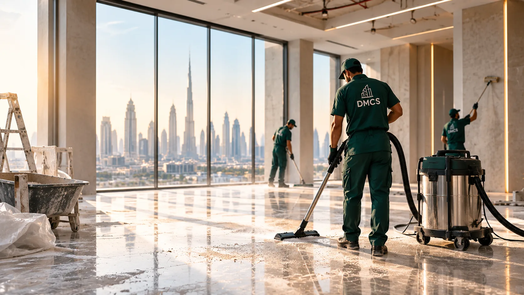 Deep cleaning and post-construction cleanup