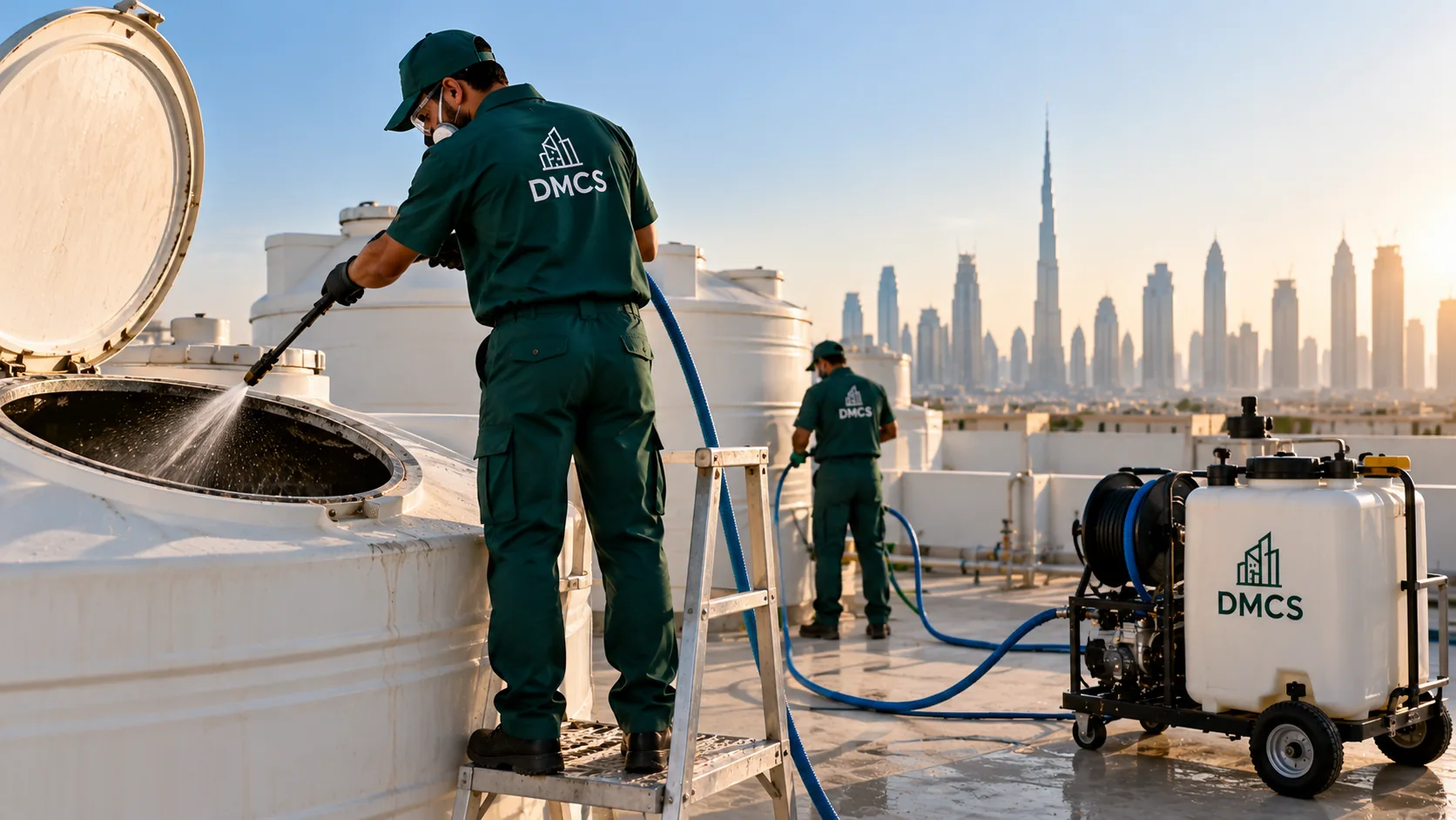 Water tank cleaning in Dubai