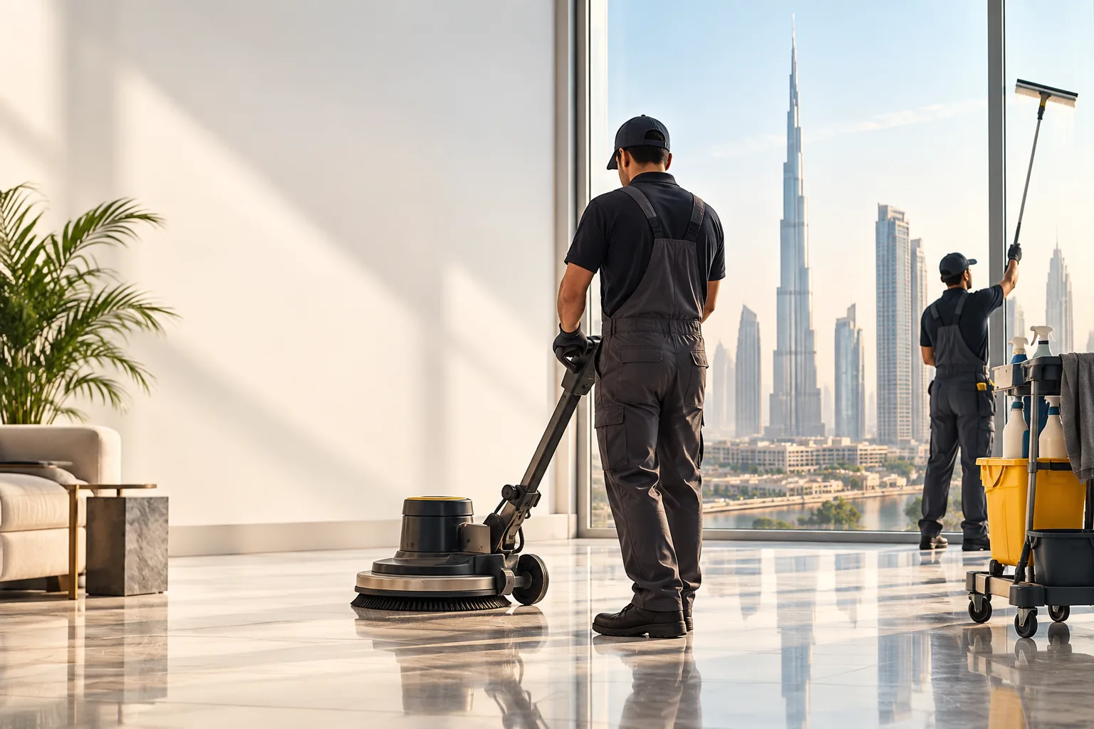 Cleaning company workforce and visa quota in Dubai