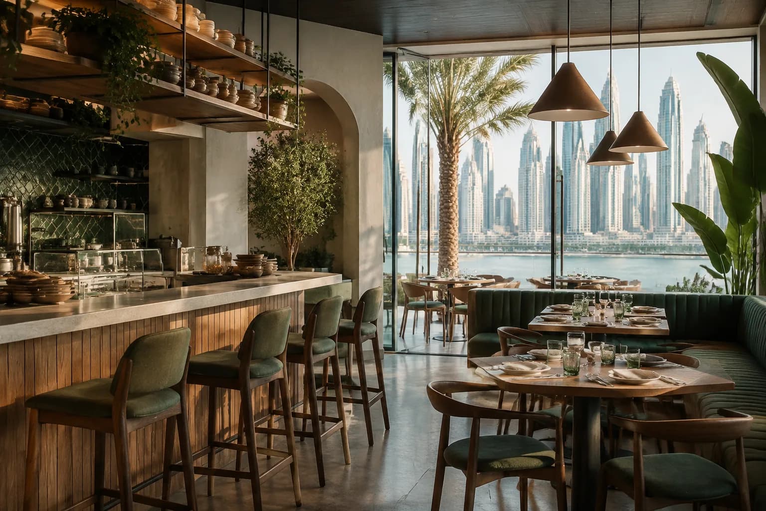 A welcoming Dubai restaurant and hospitality interior