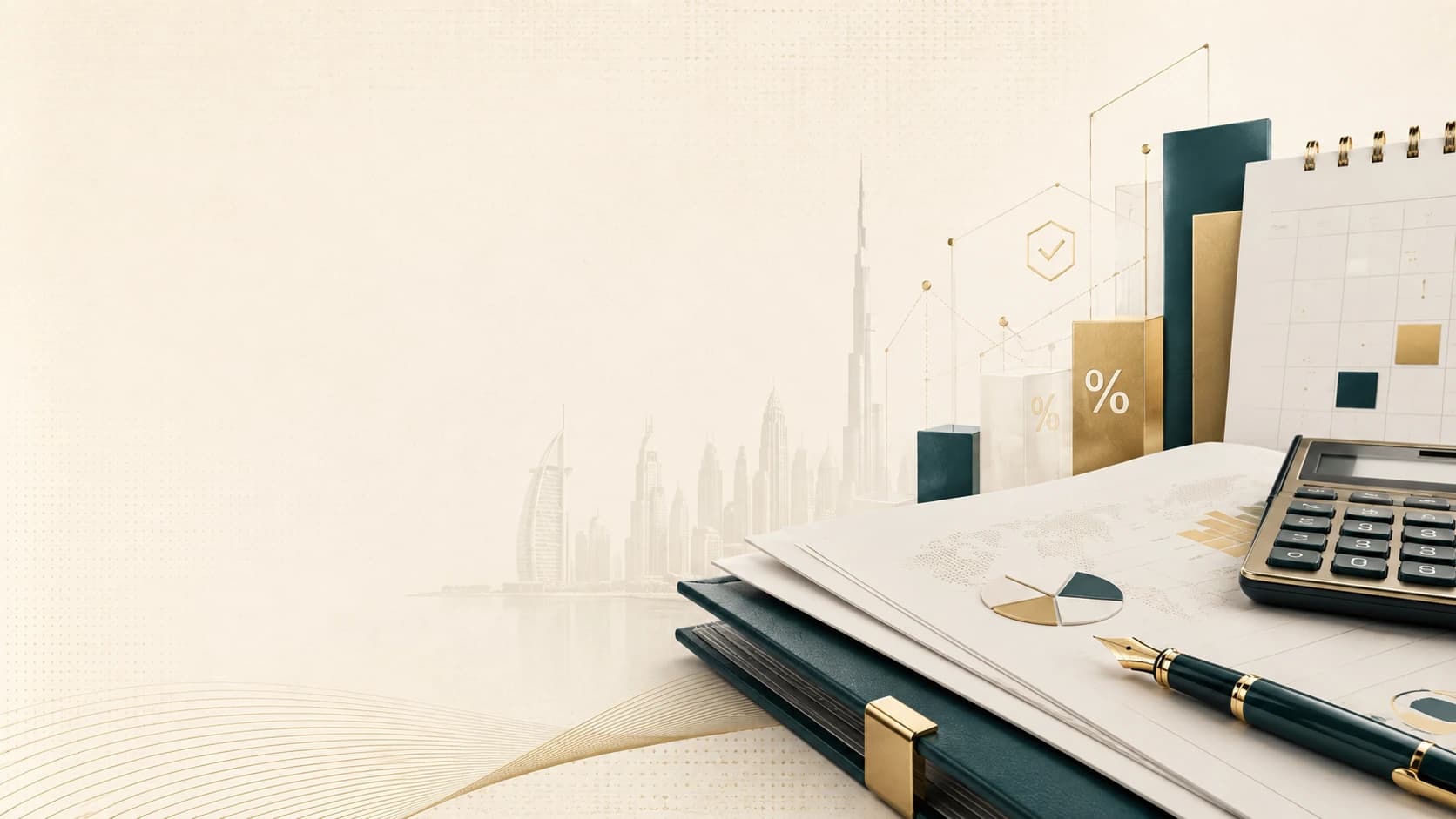 Illustration representing UAE corporate tax for Dubai mainland companies