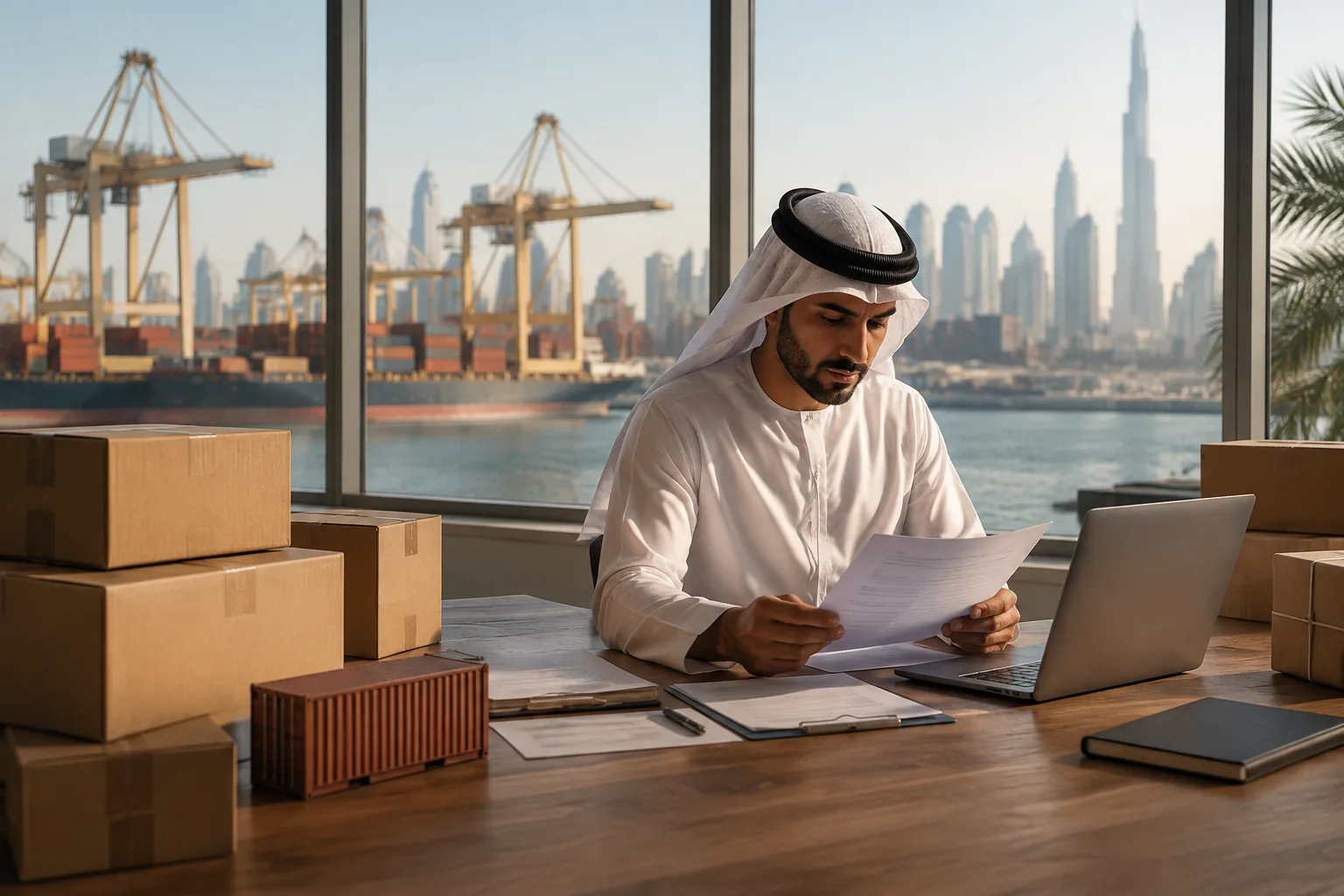 Shipping cartons and customs planning materials for import and export