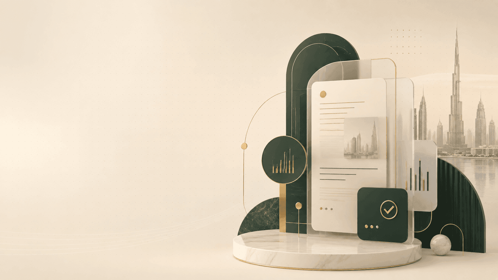 Illustration representing Dubai mainland business news