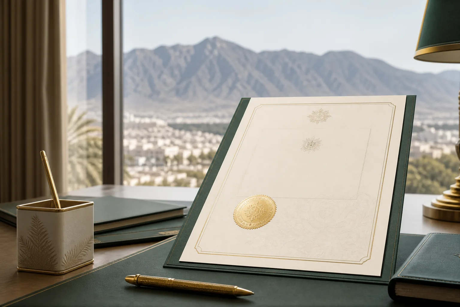 RAK DED trade license with an official approval seal