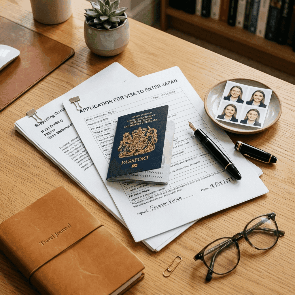UAE residence visa documents prepared for a mainland company application